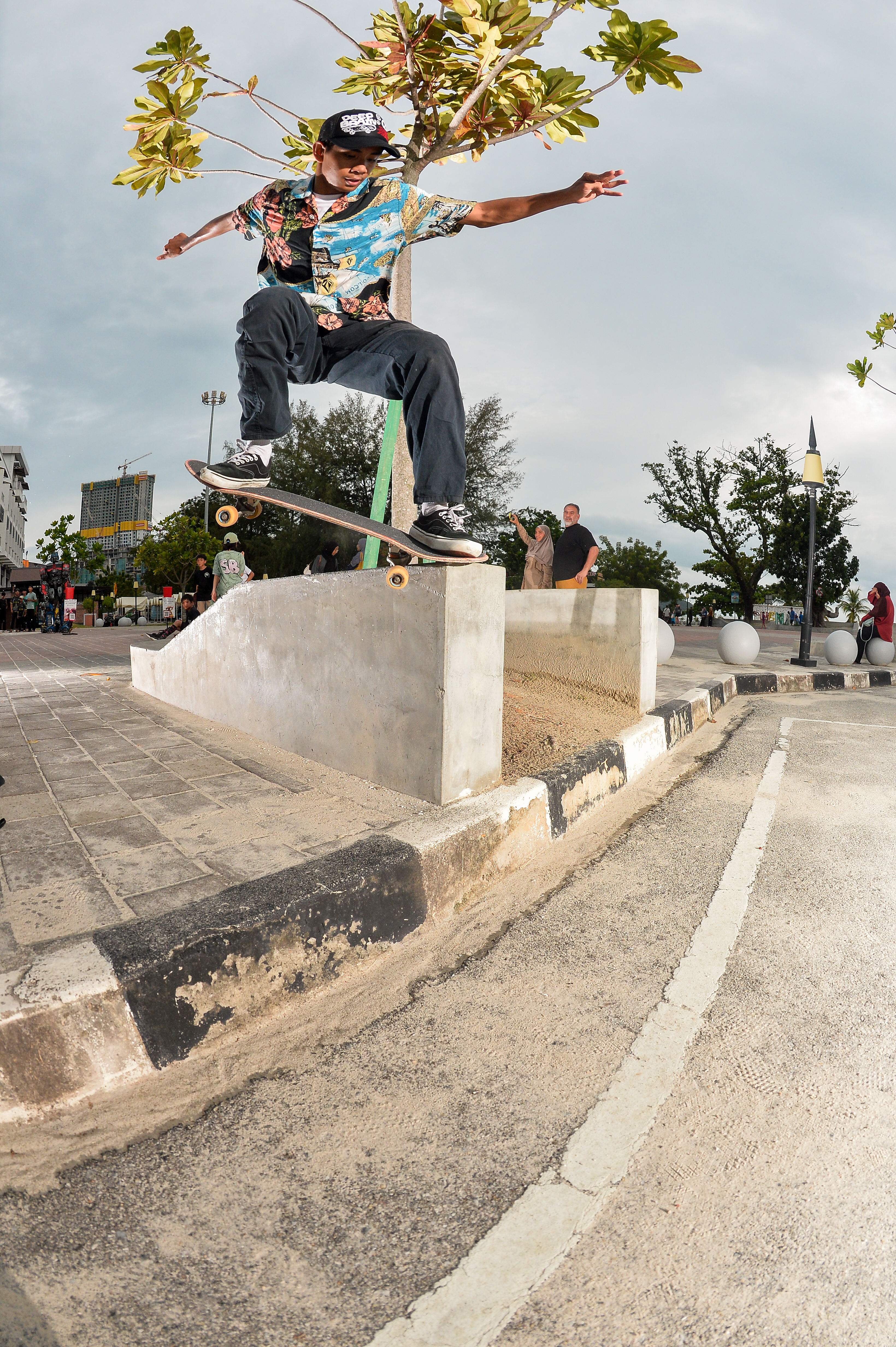 Skateboarding in the city